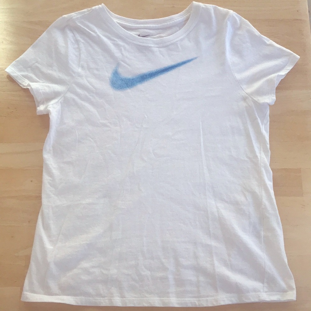 Girls White Nike Tee